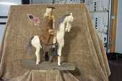 PATTERN~ $15.00 PLUS $3.00  George Washington is 12 1/2" tall The horse is 13 1/2" tall from hoof to ear and 11" long.  With the rider this creation is 14 1/2" tall.  The pattern contains two colored pictures. Click on pictures for larger view !!